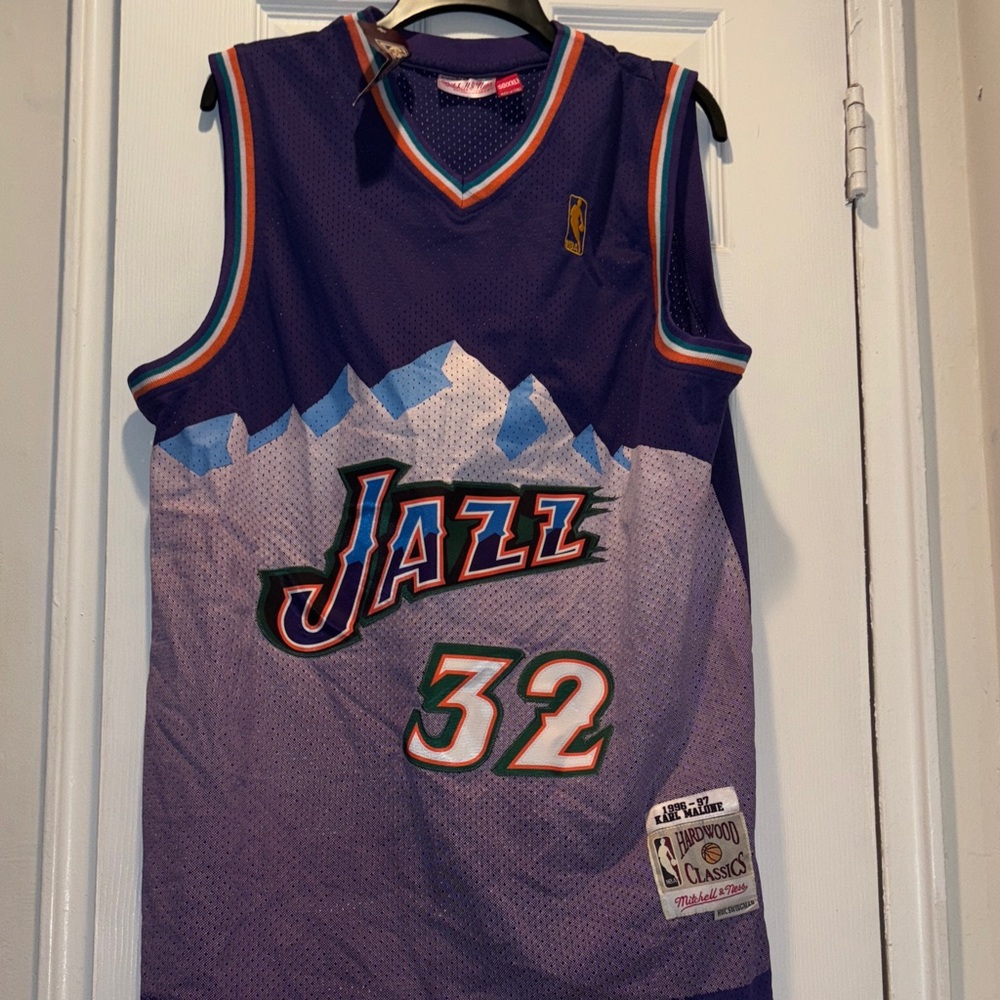 Mitchell & Ness Purple Jazz Jersey